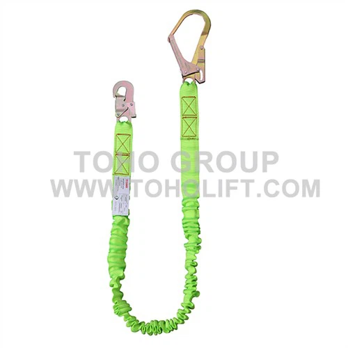 Elastic Energy Absorbing Safety Harness Lanyard