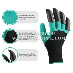 Features for garden gloves Features for garden gloves