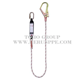 Rope lanyard fall protection